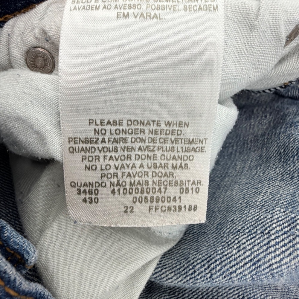 Levis 569 Loose Straight Jeans Mens 38x30 Blue Medium Wash Denim Cotton - Picture 6 of 9